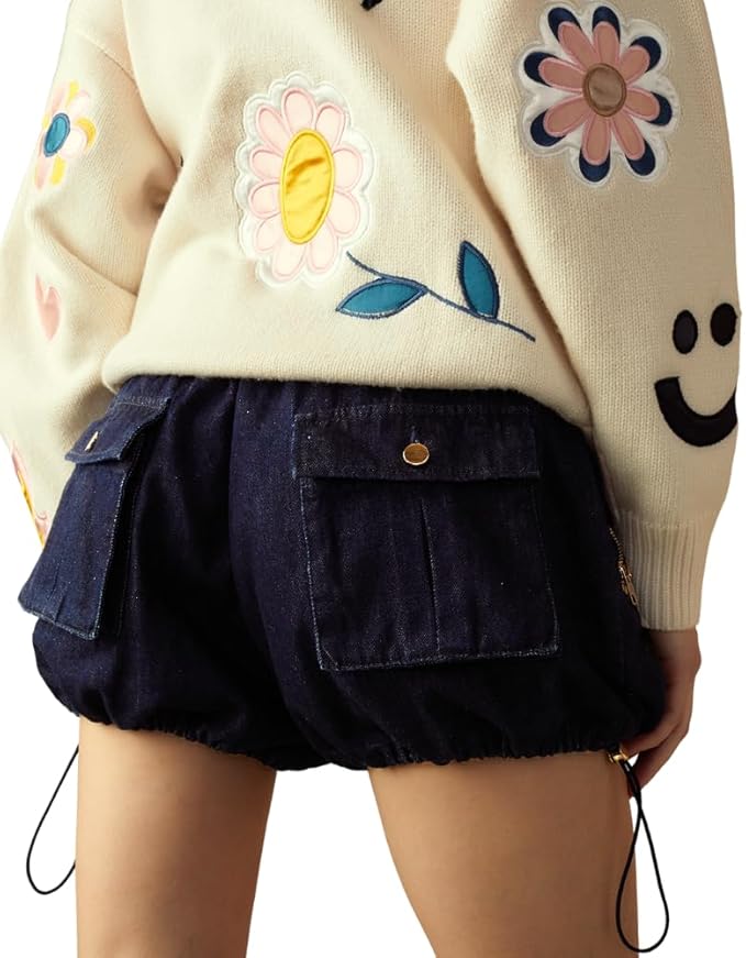 Cynthia Rowley Denim Cargo Shorts
