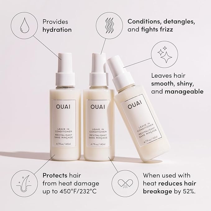 OUAI Leave In Conditioner & Heat Protectant Spray