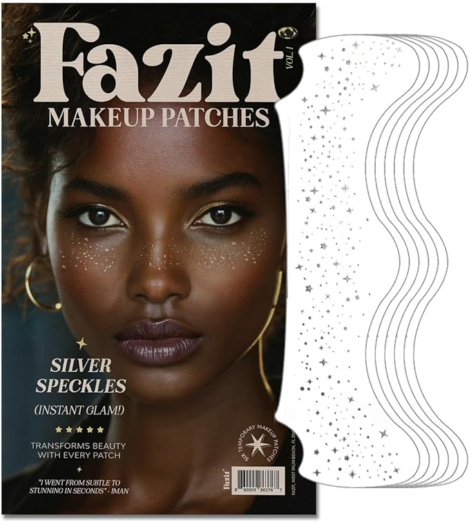 Makeup Patches - Silver - Face Glitter Makeup Speckles