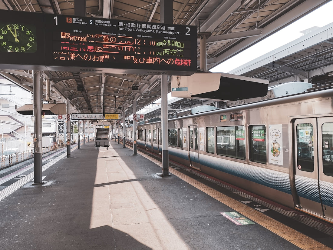 train station with train station