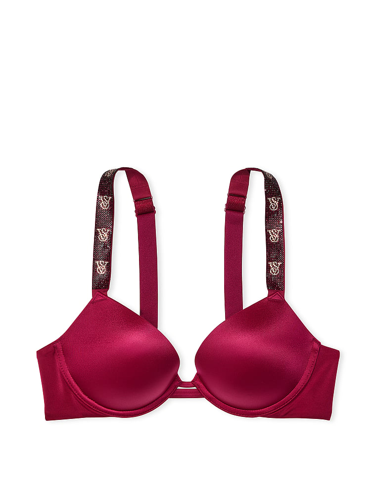 Shine Strap Smooth Push-Up Bra