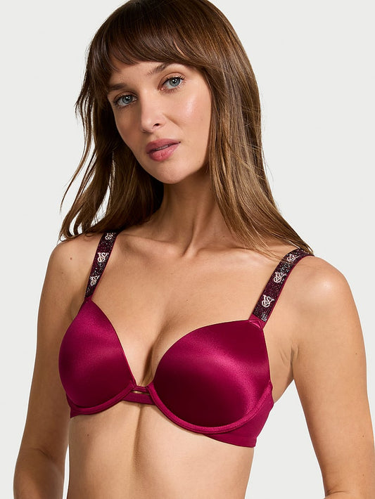 Shine Strap Smooth Push-Up Bra