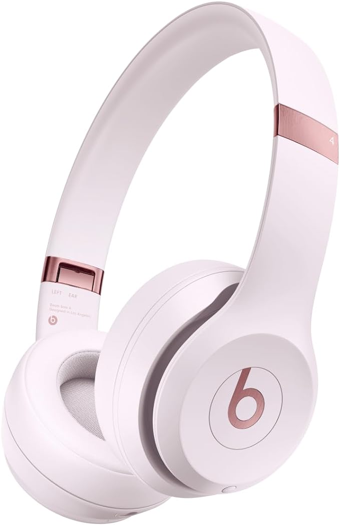 Beats Solo 4 - Wireless Bluetooth On-Ear Headphones, Apple & Android Compatible - Cloud Pink