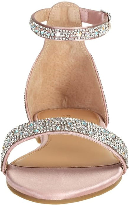 SheSole Women's Sparkly Rhinestone Strappy Flat Sandals