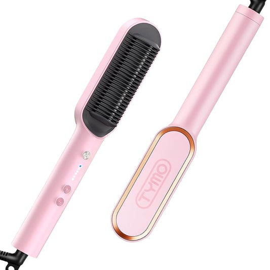 Hair Straightener Brush, TYMO Ring Hair Straightener Comb