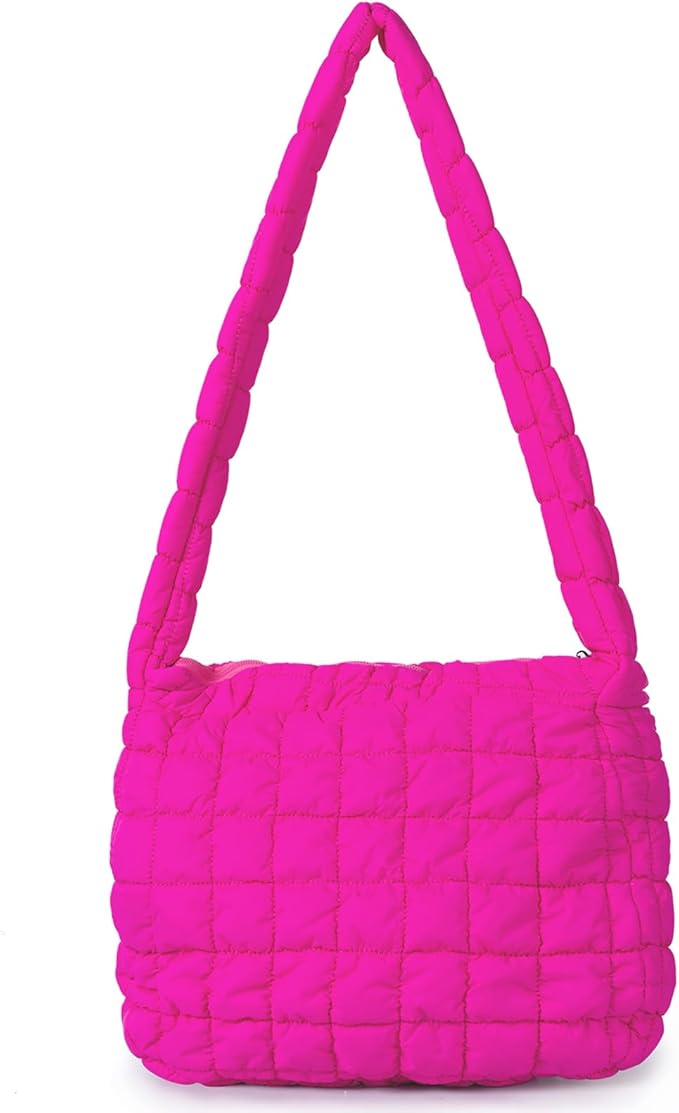 Puffer Tote Bag for Women Quilted Shoulder Bag