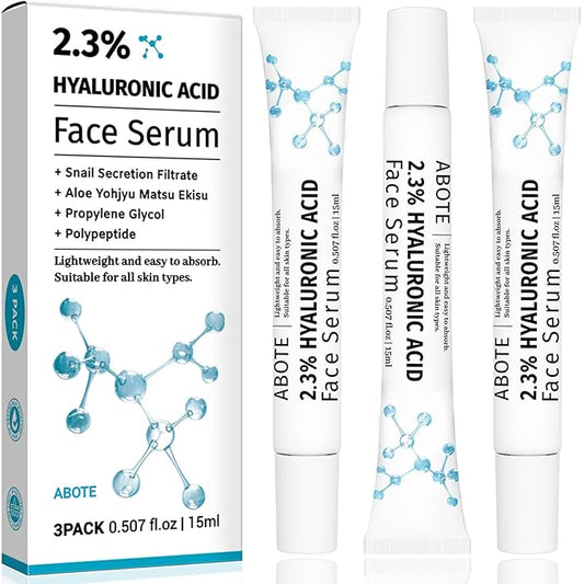 2.3% Hyaluronic Acid Serum for Face with 1% Snail Secretion Filtrate