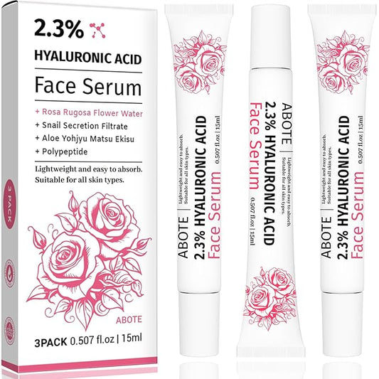 2.3% Hyaluronic Acid Serum for Face with 5% Rosa Rugosa Flower Water