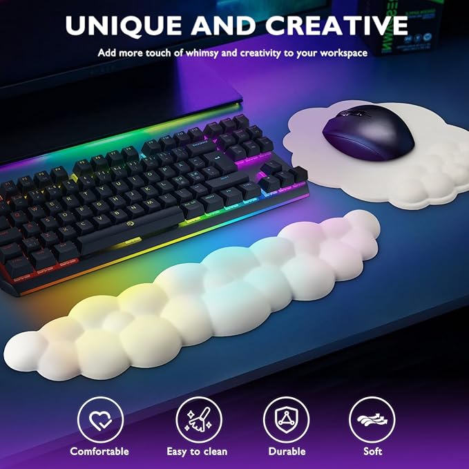 Cloud Wrist Rest - Wrist Cushion - Ergonomic Cloud Keyboard Wrist Rest