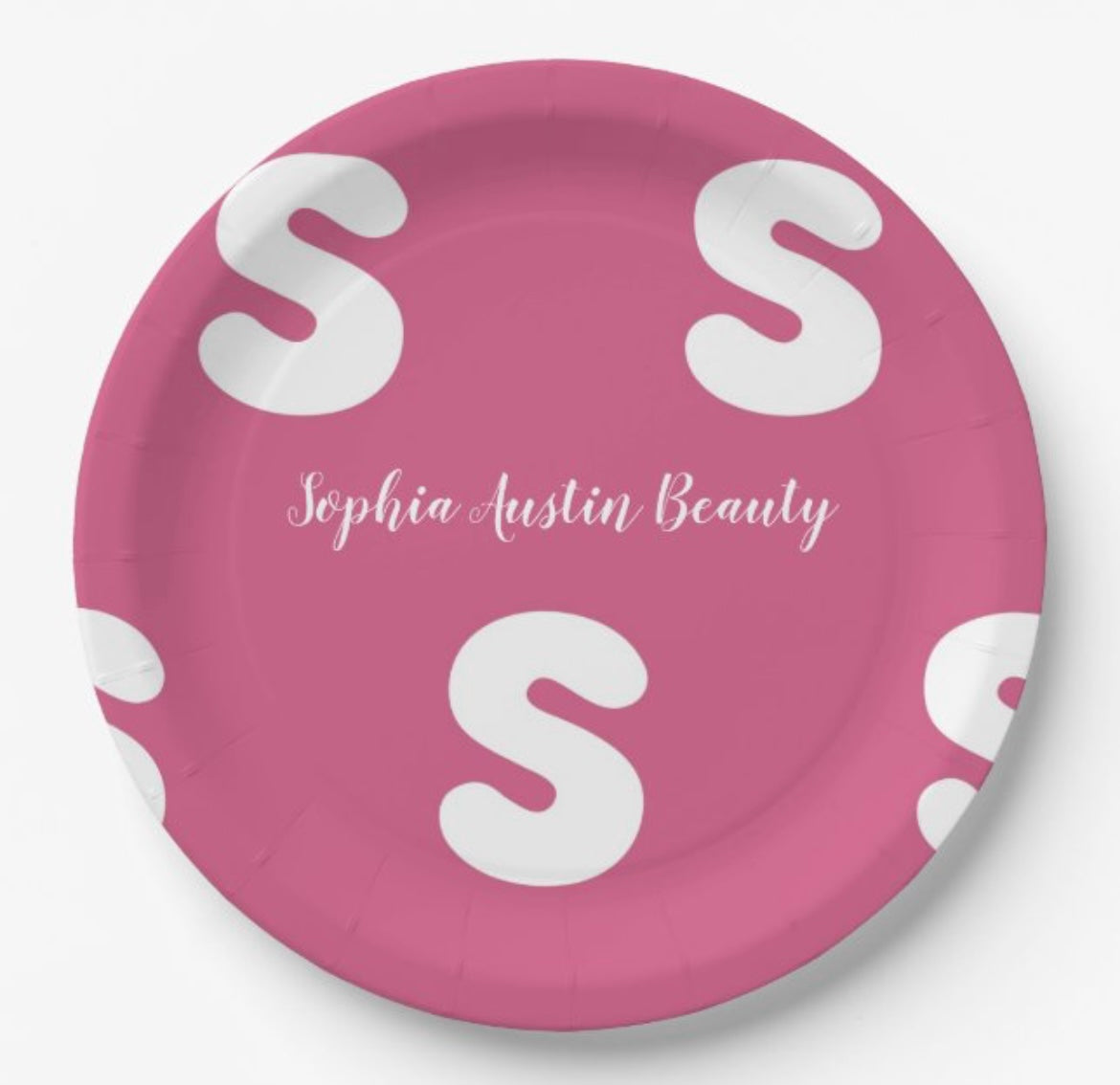 Sophia Austin Beauty Paper Plate