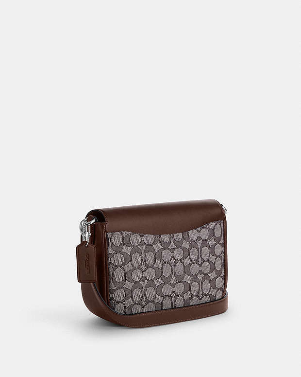 COACH® Outlet | Amelia Saddle Bag In Signature Jacquard